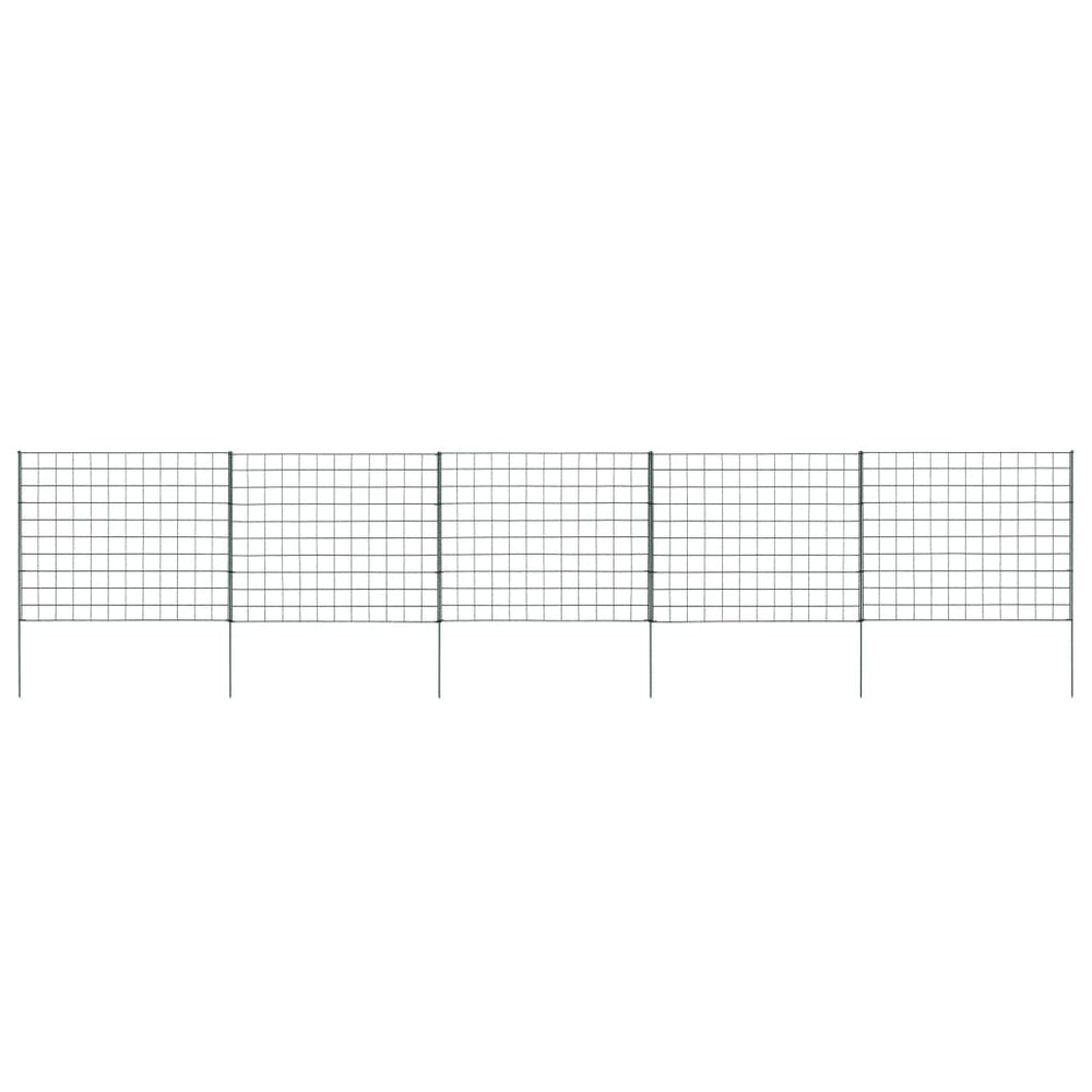 Gartenzaun Set 77,5x64 cm Grün