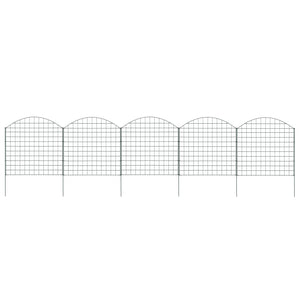 Gartenzaun Set Konvex 77,5x78,5 cm Grün