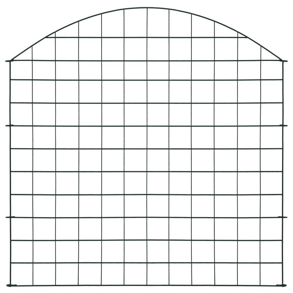 Gartenzaun Set Konvex 77,5x78,5 cm Grün