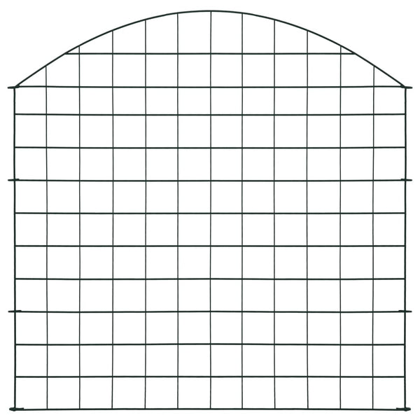 Gartenzaun Set Konvex 77,5x78,5 cm Grün