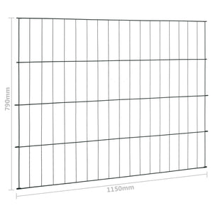 Gartenzaun Set 115x79 cm Grün