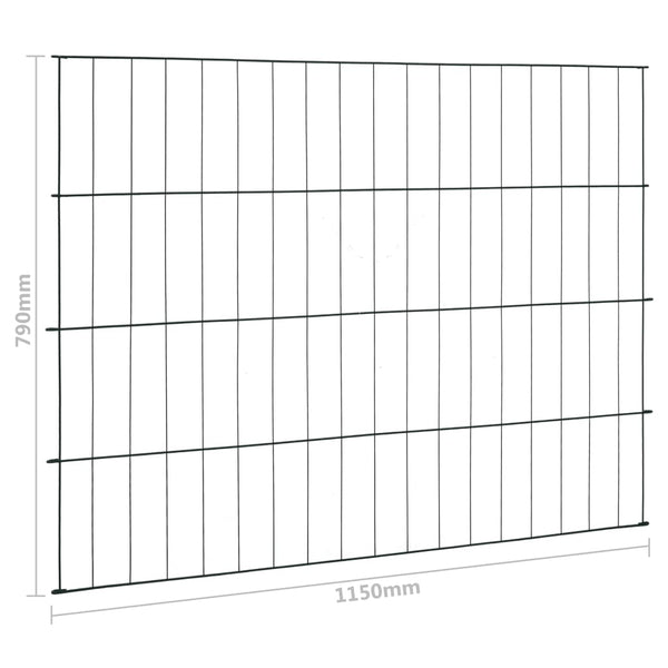 Gartenzaun Set 115x79 cm Grün