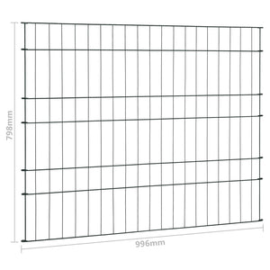 Gartenzaun Set 99,6x79,8 cm Grün