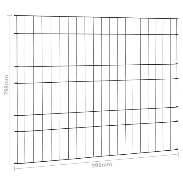 Gartenzaun Set 99,6x79,8 cm Grün