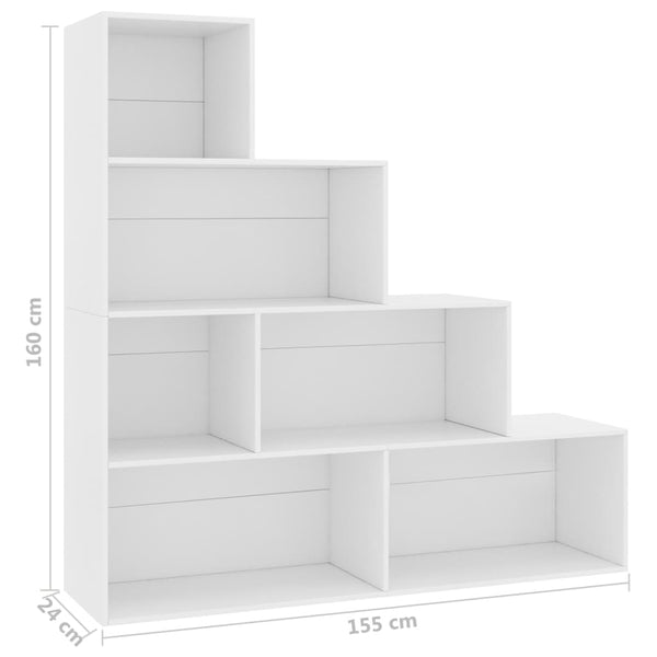 Weißes Bücherregal Raumteiler 155x160 cm