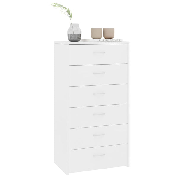 Weißes Sideboard mit 6 Schubladen