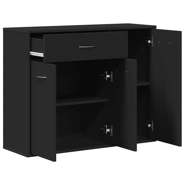 Schwarzes Sideboard 88x30x70cm