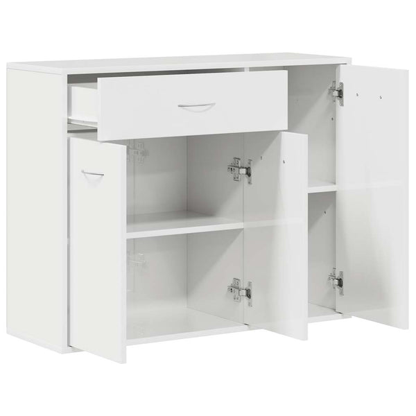 Hochglanz Weißes Sideboard 88x30x70 cm