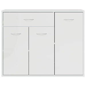 Hochglanz Weißes Sideboard 88x30x70 cm