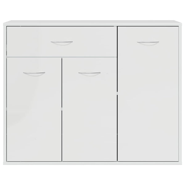 Hochglanz Weißes Sideboard 88x30x70 cm