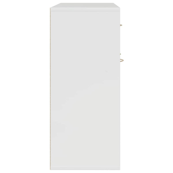 Hochglanz Weißes Sideboard 88x30x70 cm