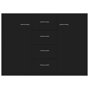 Schwarzes Sideboard 88 cm Holz