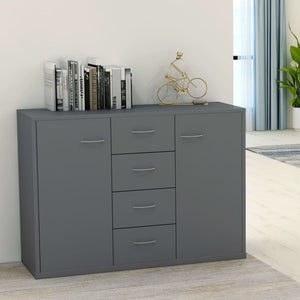 Graues Sideboard 88x30x65cm