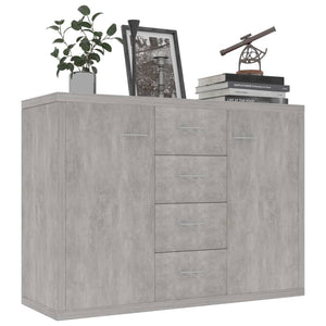 Betongraues Sideboard 88 cm