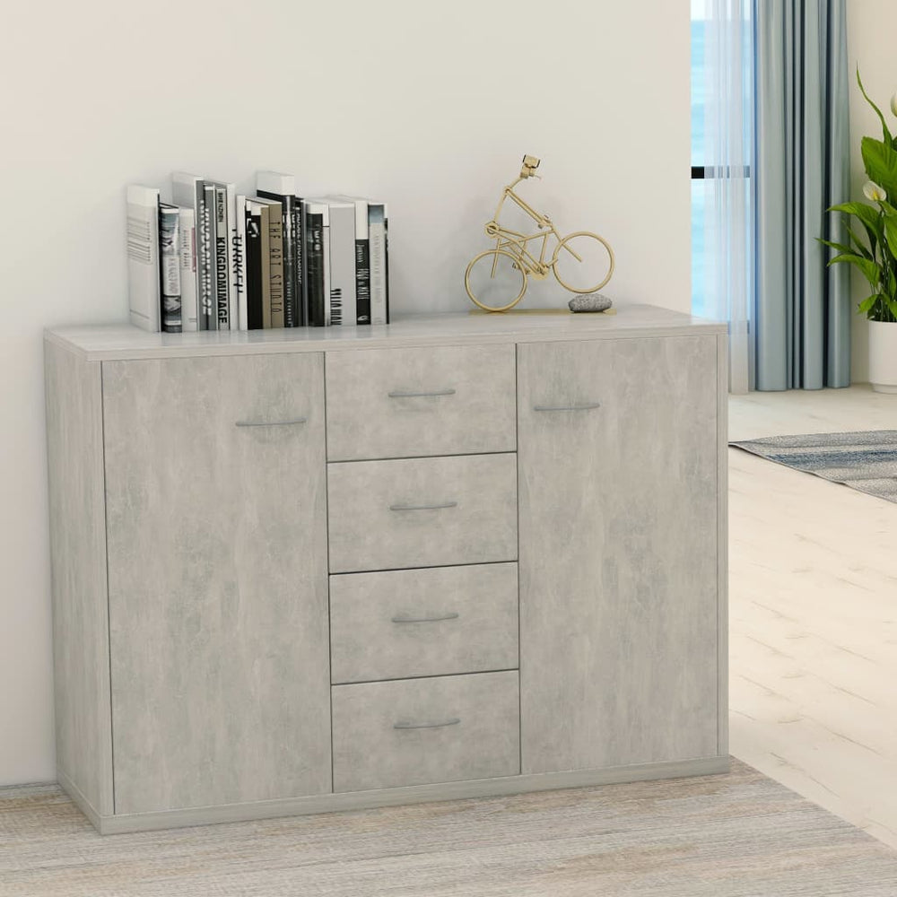 Betongraues Sideboard 88 cm
