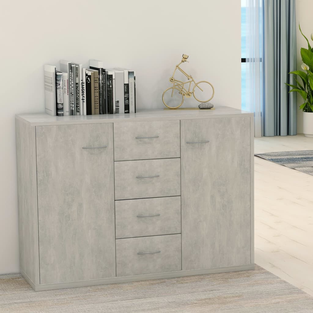 Betongraues Sideboard 88 cm