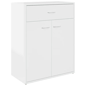 Hochglanz Weißes Sideboard 60x30x75cm