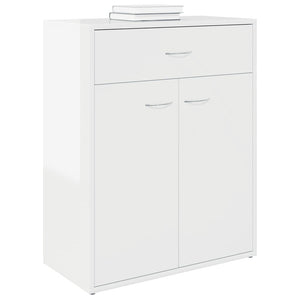 Hochglanz Weißes Sideboard 60x30x75cm