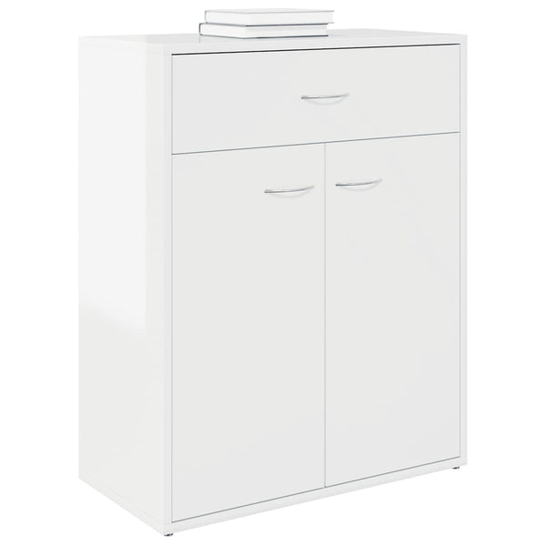 Hochglanz Weißes Sideboard 60x30x75cm
