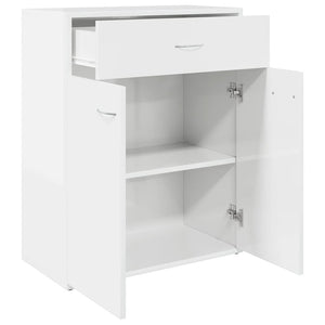 Hochglanz Weißes Sideboard 60x30x75cm