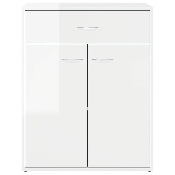 Hochglanz Weißes Sideboard 60x30x75cm