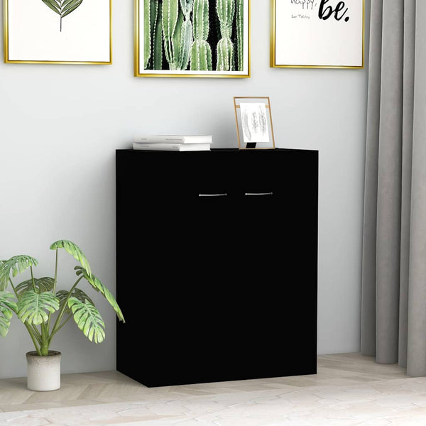 Schwarzes Sideboard 60 cm