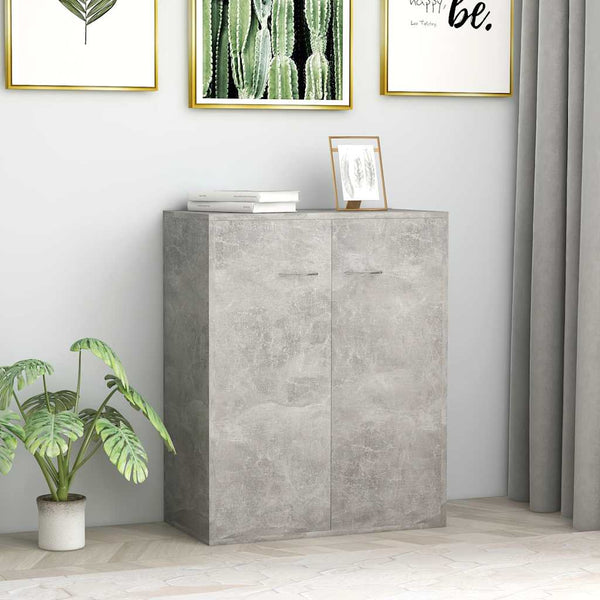 Betongraues Sideboard 60 cm