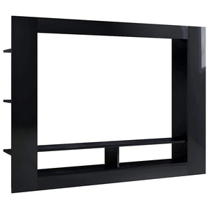 TV-Schrank Hochglanz Schwarz 152 cm