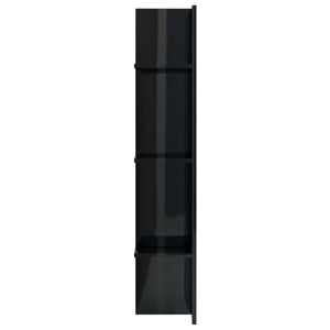 TV-Schrank Hochglanz Schwarz 152 cm