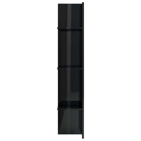 TV-Schrank Hochglanz Schwarz 152 cm