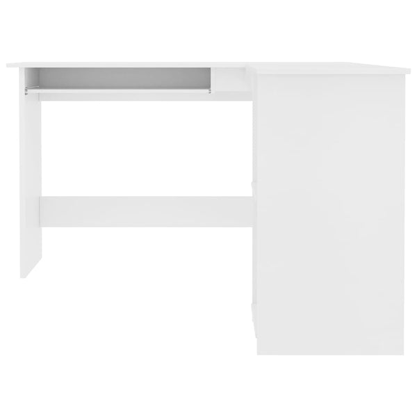 L-Form Eckschreibtisch Weiß 120x140 cm