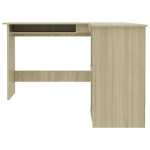 L-Form Eckschreibtisch Sonoma Eiche 120x140 cm