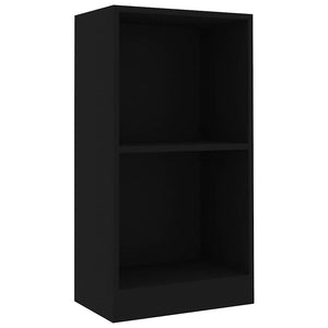 Schwarzes Bücherregal 40x24x75 cm