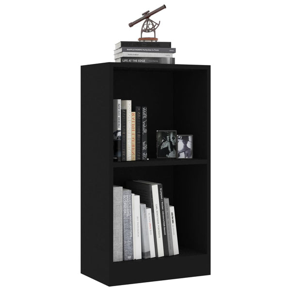 Schwarzes Bücherregal 40x24x75 cm