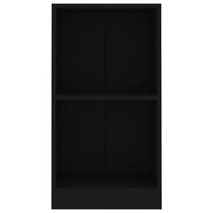 Schwarzes Bücherregal 40x24x75 cm