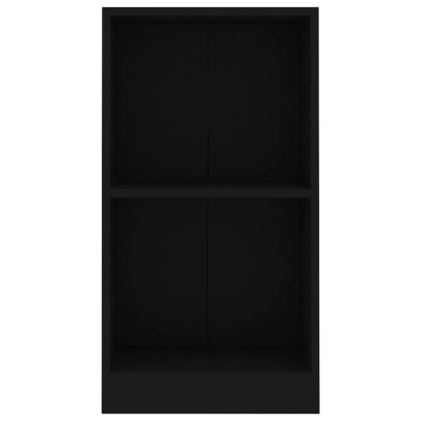 Schwarzes Bücherregal 40x24x75 cm