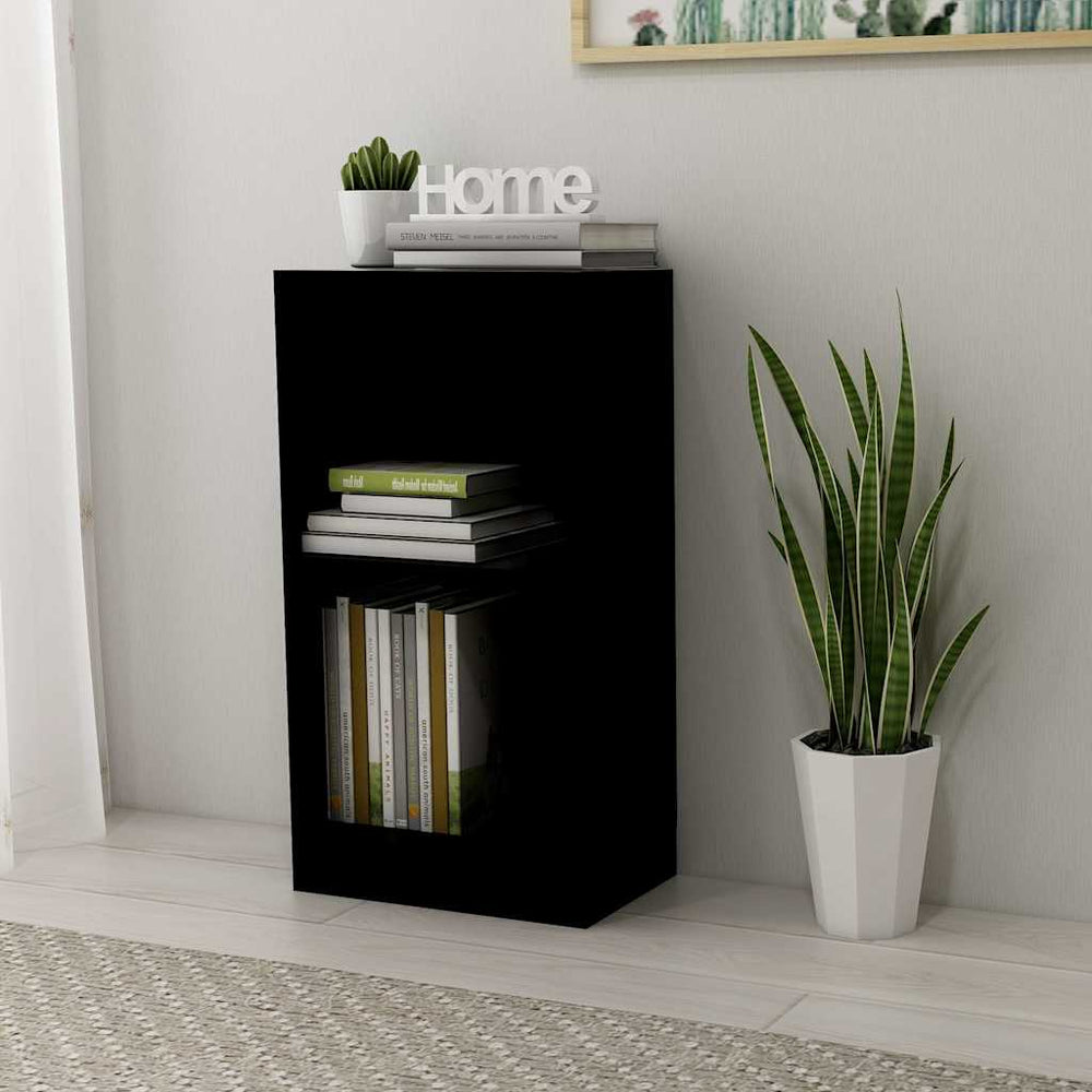 Schwarzes Bücherregal 40x24x75 cm