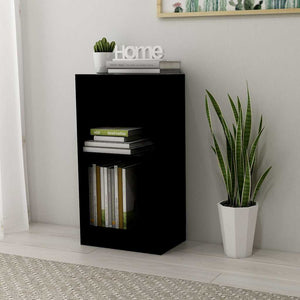 Schwarzes Bücherregal 40x24x75 cm
