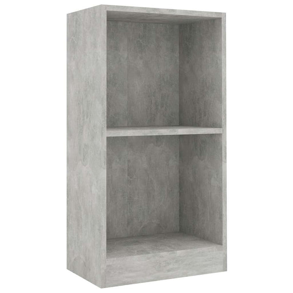 Betongraues Bücherregal, 40x24x75 cm
