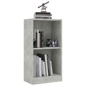 Betongraues Bücherregal, 40x24x75 cm