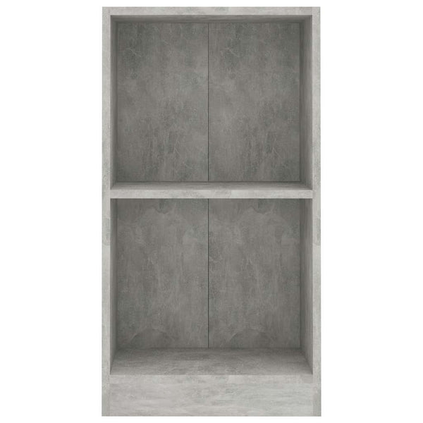 Betongraues Bücherregal, 40x24x75 cm