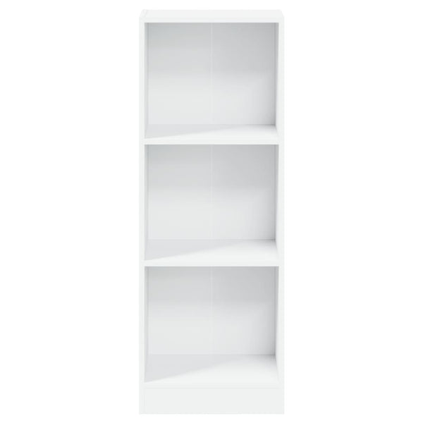Bücherregal Weiß, 3 Fächer, 40x109 cm
