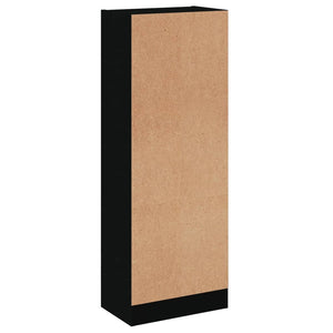 Schwarzes Bücherregal mit 3 Fächern