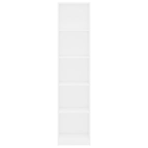 Weißes Bücherregal mit 5 Fächern
