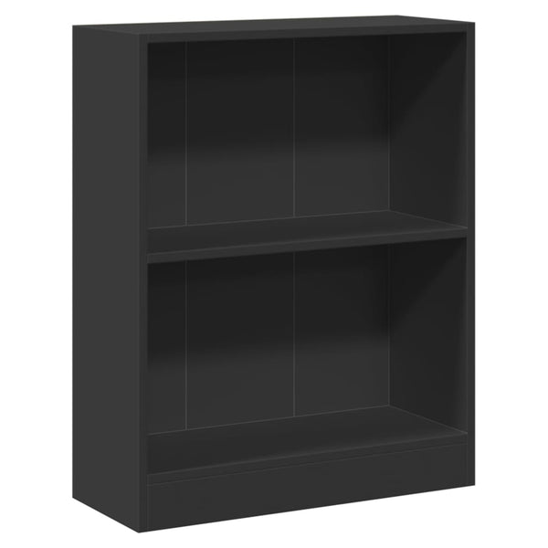 Schwarzes Bücherregal 60x24x76 cm