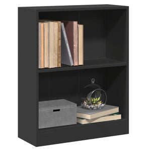 Schwarzes Bücherregal 60x24x76 cm