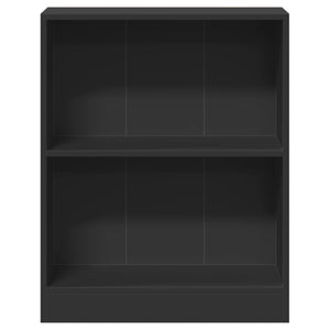 Schwarzes Bücherregal 60x24x76 cm