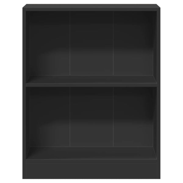 Schwarzes Bücherregal 60x24x76 cm