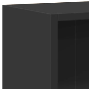 Schwarzes Bücherregal 60x24x76 cm