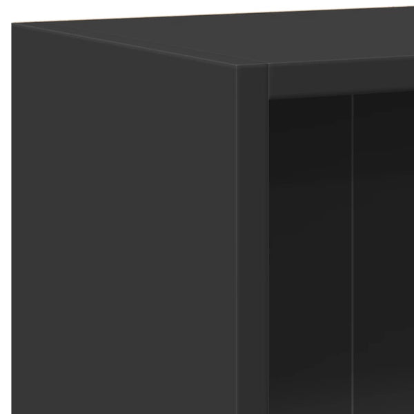 Schwarzes Bücherregal 60x24x76 cm